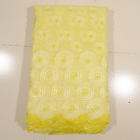 Gece kıyafetleri için sarı Organze dantel kumaş