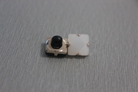 16L ABS Siyah Beyazlı Özel Giysi Düğmeleri, Dekoratif Kat giysi düğmeleri