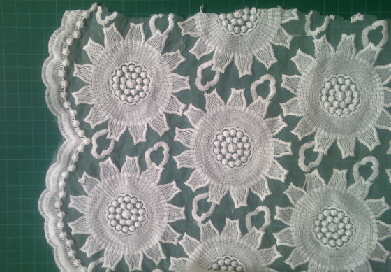Gelinlik için 80cm organze İşlemeli Dantel Kumaş Pamuk