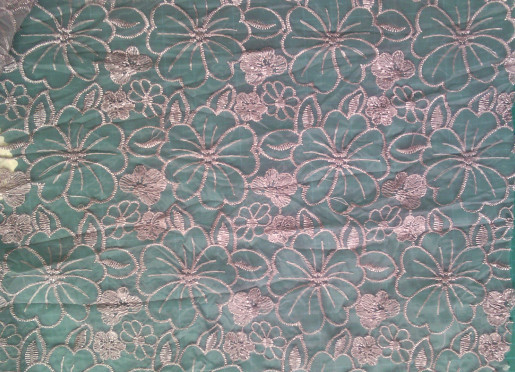 Polyester işlemeli Dantel Kumaş