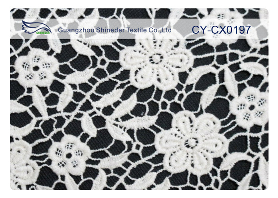 CY-CX0197 Gelinlik için Çevre Dostu İşlemeli Dantel Kumaş