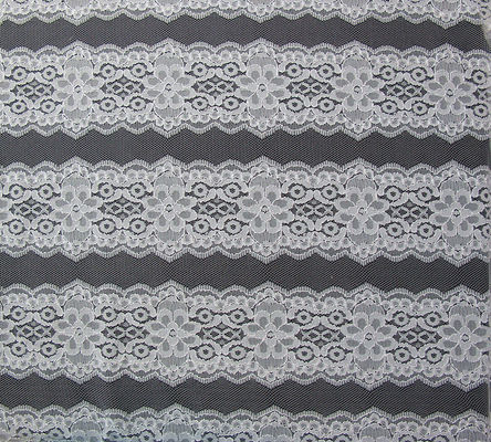 Kirpik Elastik Dantel Kumaş Beyaz / Çiçek Allover Dantel Kumaş CY-DK0036