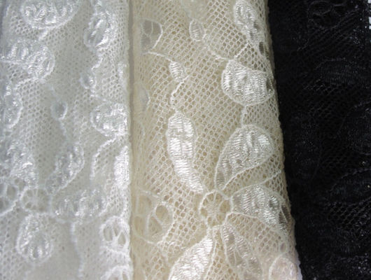 % 90 Naylon +% 10 Spandex Çiçek Gecelik CY-LW0795 için Elastik Dantel Kumaş