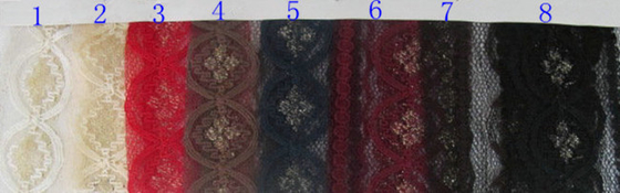 Döşeme 150cm Genişlik CY-LW0208 için Yüksek Mukavemetli Metalik Dantel Örgü Kumaş