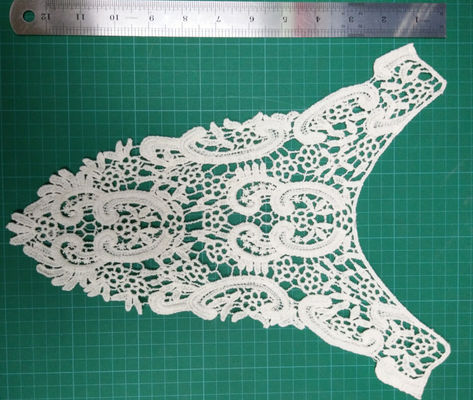 Motif için kişiselleştirilmiş pamuk PFD beyaz dantel yaka kolye