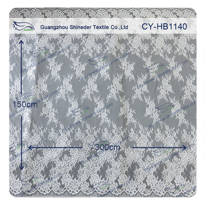 Güzel beyaz Naylon Kirpik Elastik Dantel Trim / Dekoratif Dantel Trim