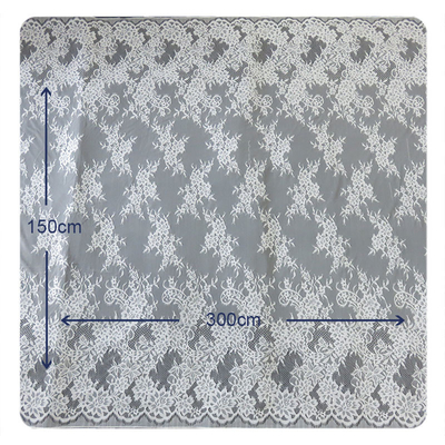 Güzel beyaz Naylon Kirpik Elastik Dantel Trim / Dekoratif Dantel Trim