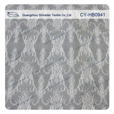 Rhombic Küçük Çiçek Desenli Spandex ve Naylon Elastik Dantel Kumaş