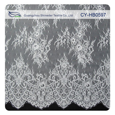Moda naylon streç kirpik karıştırdı dantel Trim / işlemeli dantel kumaş