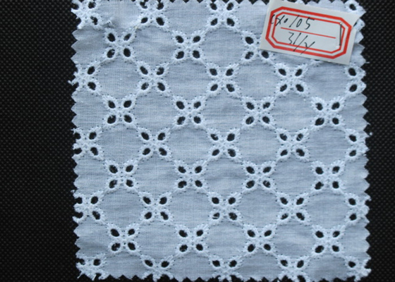 Lady Konfeksiyon% 100 Pamuk Kuşgözü Dantel Trim Çevre Dostu OEM / ODM CY-CX0105