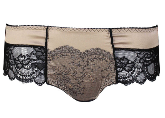 Ön Yüzde Güzel Saten İle Oldukça Rahat Dantel Trim Boyshort Külotu