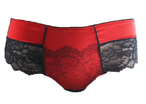Ön Yüzde Güzel Saten İle Oldukça Rahat Dantel Trim Boyshort Külotu