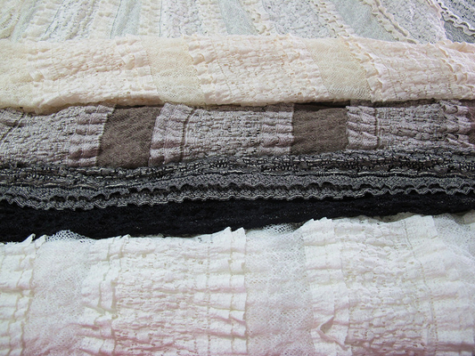 Çok katmanlı Gelin Stretch Dantel Trim Kumaş Çevre Dostu 50 &#39;- 52&#39; &#39;CY-LW0182