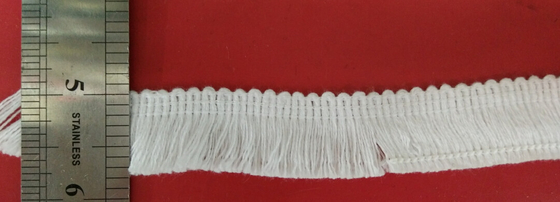 Yumuşak kalın kısa Fringe tığ işi dantel kenar / pamuk dantel Trim