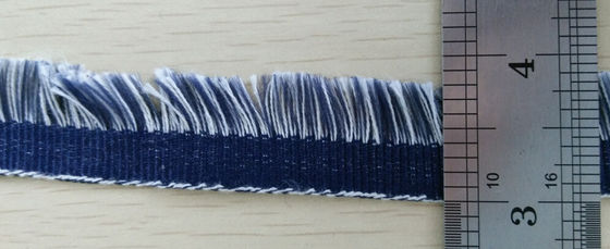 Yaka Çevre Dostu Kısa Fringe Dekoratif Dantel Trim Çiçek Desen Aşağı Hem