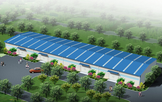 Metal Endüstriyel Geniş Clearspan Barınağı Prehdine Edilmiş AISC 80 X 110