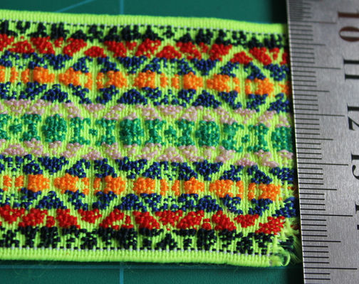Bagaj Dokuma Elastik Dokuma Floresan Renklendirme Naylon / Spandex