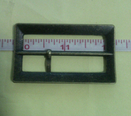 Kaplama Gunmetal Meydanı Kumaş Kemer Toka, kot çanta çinko askeri tokaları
