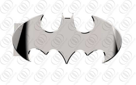 Gümüş Paslanmaz Çelik Batman Kemeri Tokası Ayna Parlak Cilalı