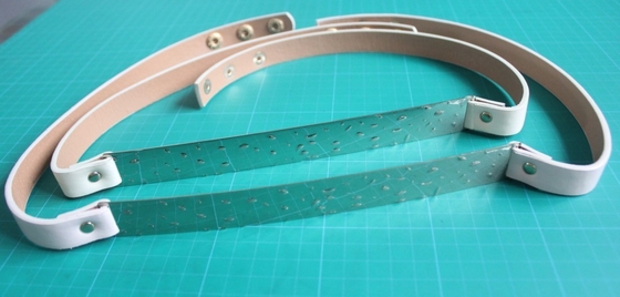 Kadın için özel 3cm altın metal plaka moda kumaş kemer, poliüretan ve Demir kemer