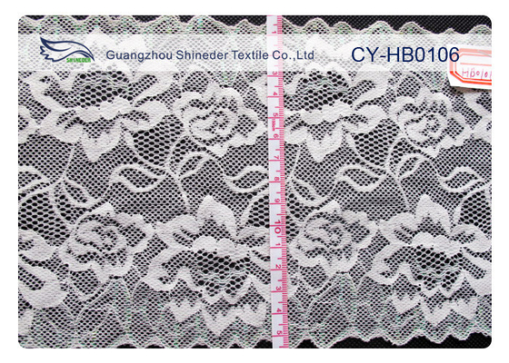 Gömlek CY-HB0106 için Elastik Malzeme OEM / ODM Tasarım Naylon Dantel
