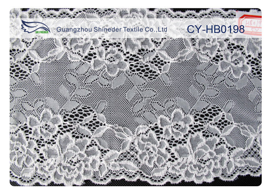 Gelinlik CY-HB0198 için Beyaz Sıkı Pamuk Naylon Dantel Kumaş Trim